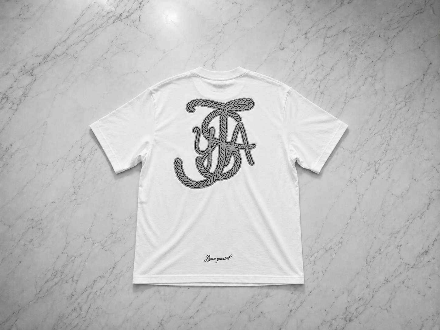 t-shirt oversize monogramme