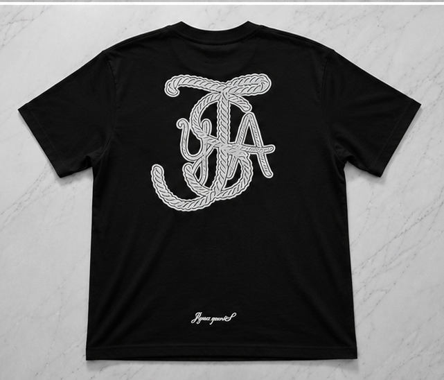 T-shirt oversize monogramme